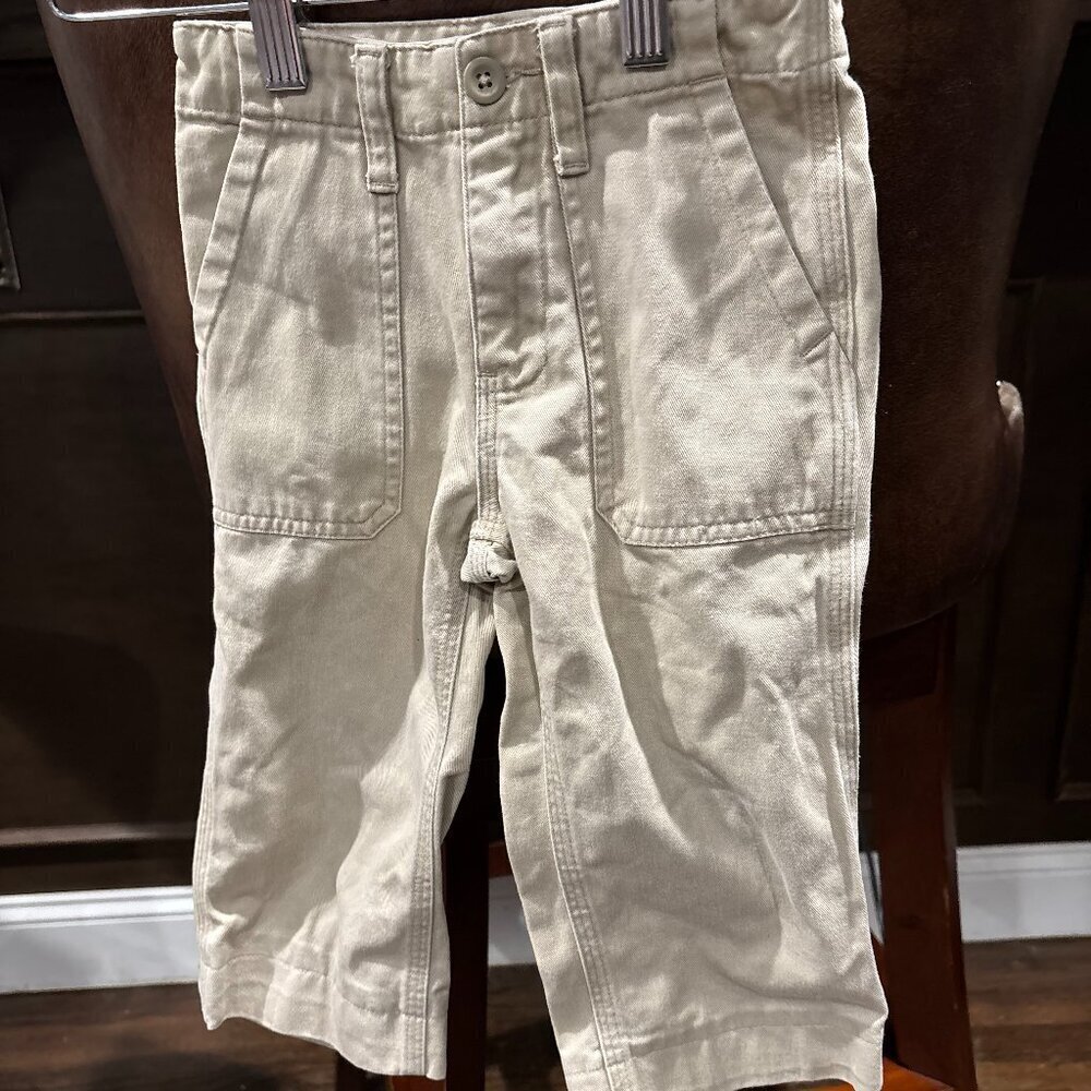 Classic Ralph Lauren Khaki Cargo Pants- size 2/2t
